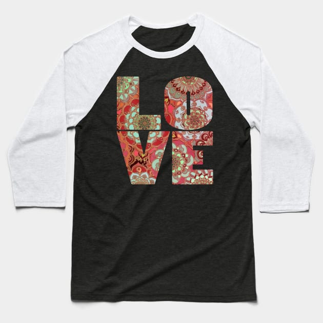 Baroque Obsession Baseball T-Shirt by micklyn